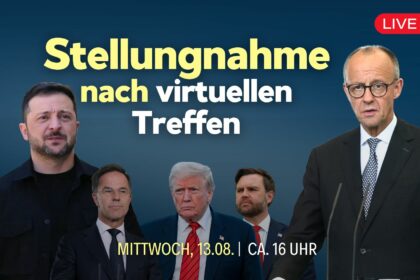 [Live um 16 Uhr] Stellungnahme von Merz und Selenskyj nach virtuellen Treffen mit Trump, Rutte und EU-Staatschefs