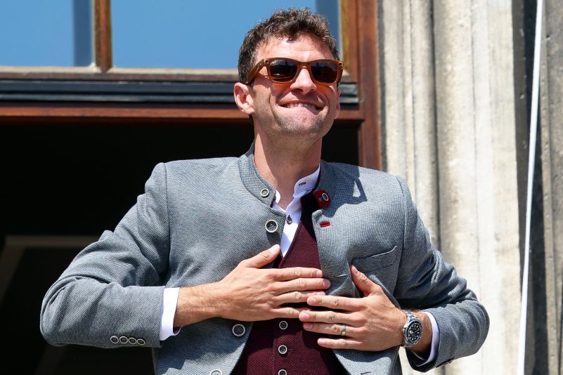 Thomas Müller sagte seinen Fans wiederholt Danke.