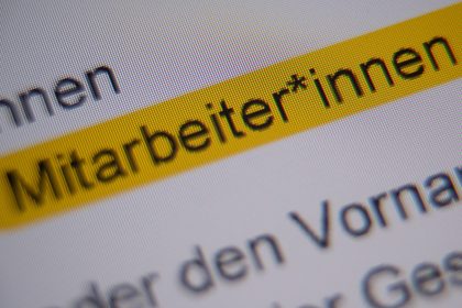Keine Gendersterne in Bundesministerien