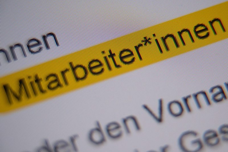 In den Bundesministerien werden keine Sonderzeichen für geschlechtergerechte Formulierungen verwendet. (Symbolbild)