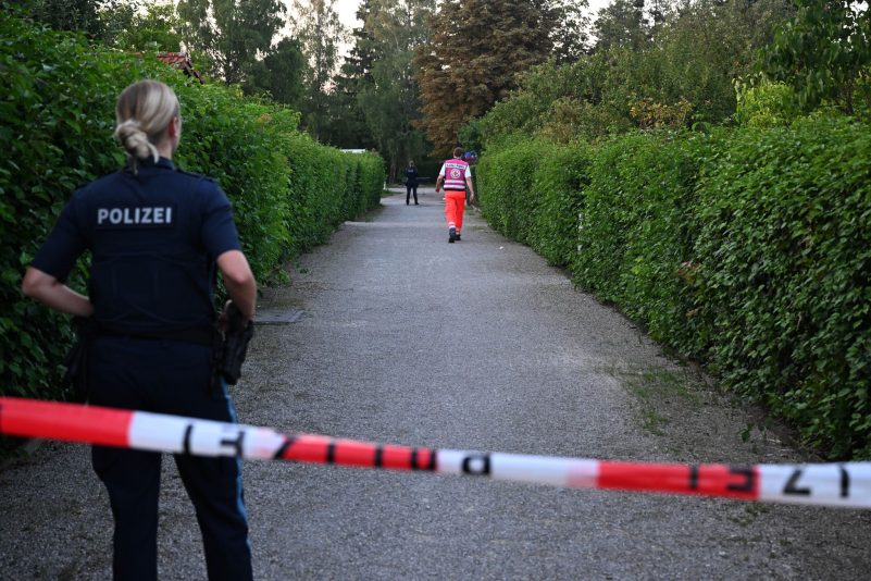 Die Polizei war in der Kleingartenanlage im Einsatz.
