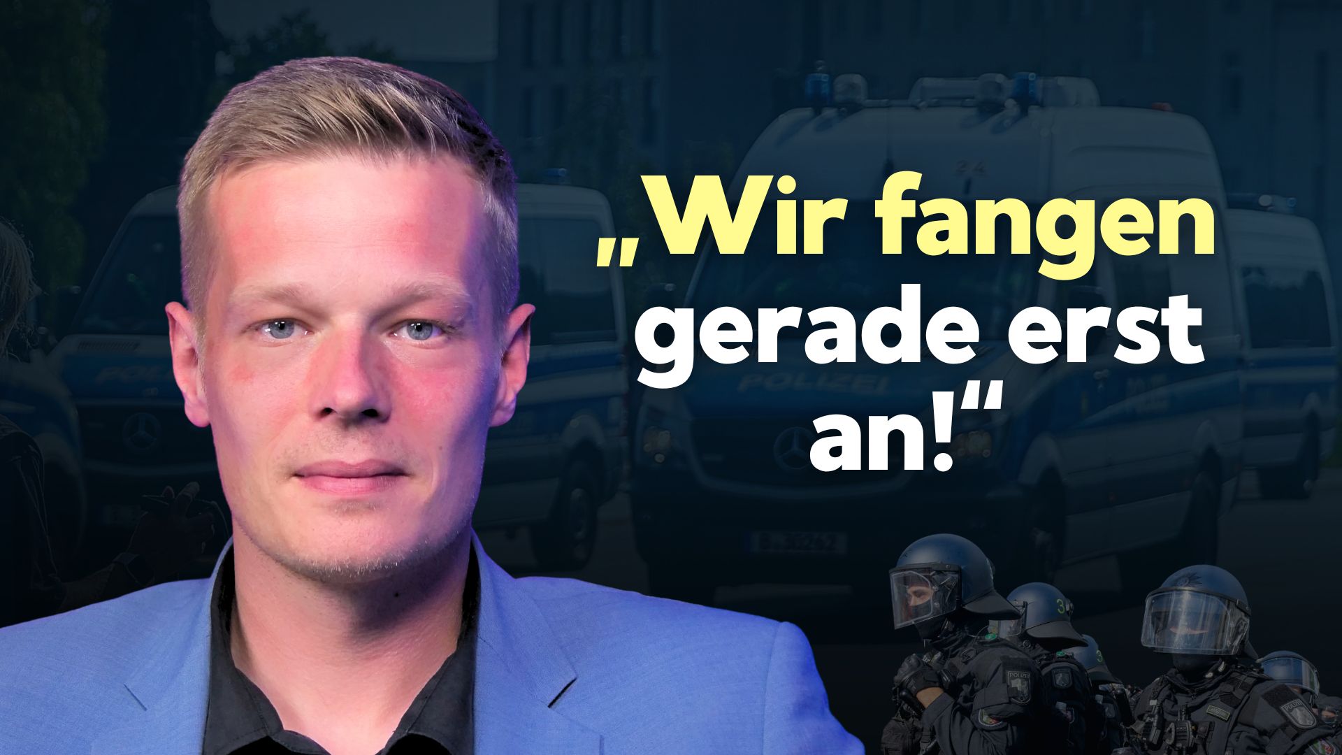 Manuel Ostermann: „Alle fünf Minuten wird ein Polizeibeamter Opfer einer Straftat“