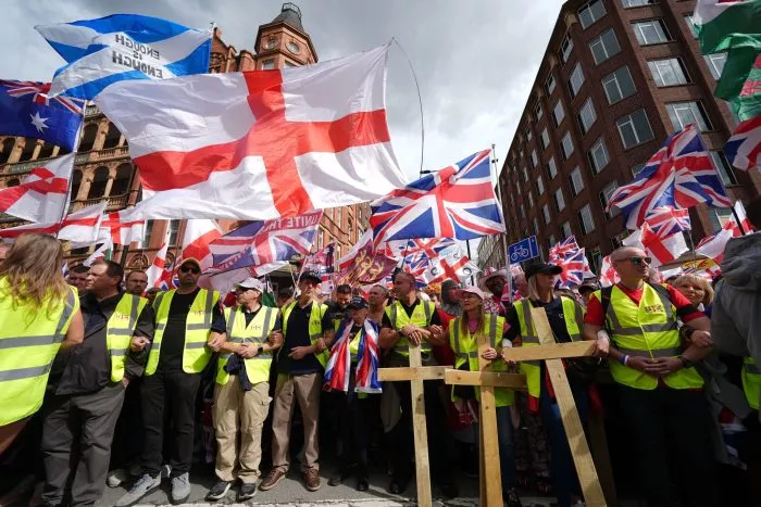 Unter dem Motto «Unite the Kingdom» versammelten sich Zehntausende Menschen in London.