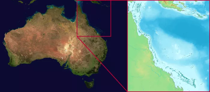 Das Great Barrier Reef liegt im Nordosten Australiens.
