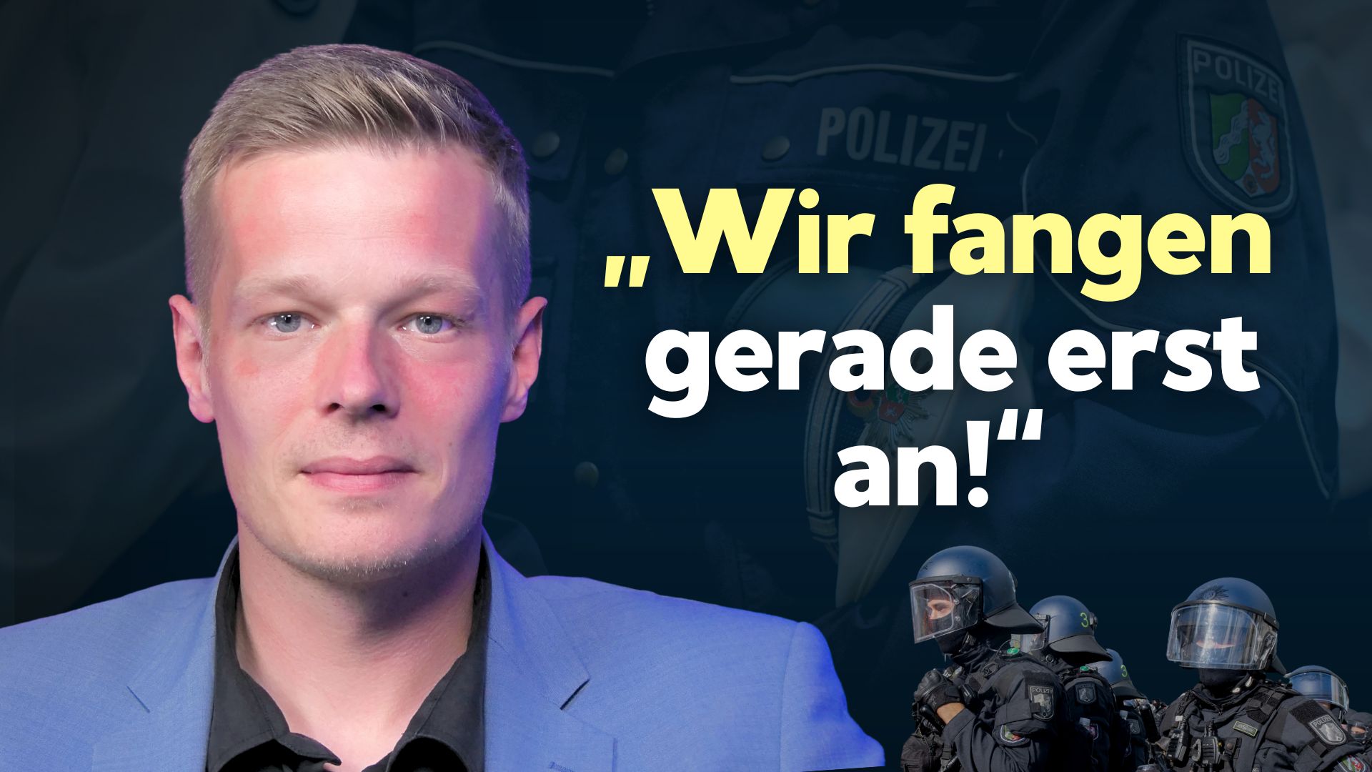 Manuel Ostermann: „Alle fünf Minuten wird ein Polizeibeamter Opfer einer Straftat“