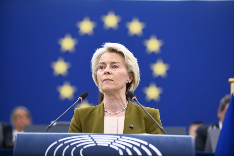 Will den Mitgliedsländern Vorschläge für Sanktionen gegen extremistischen Minister und gegen gewalttätige Siedler unterbreiten: EU-Kommissionspräsidentin Ursula von der Leyen.