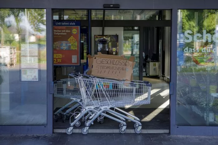 Viele Geschäfte sind wegen des Stromausfalls geschlossen.