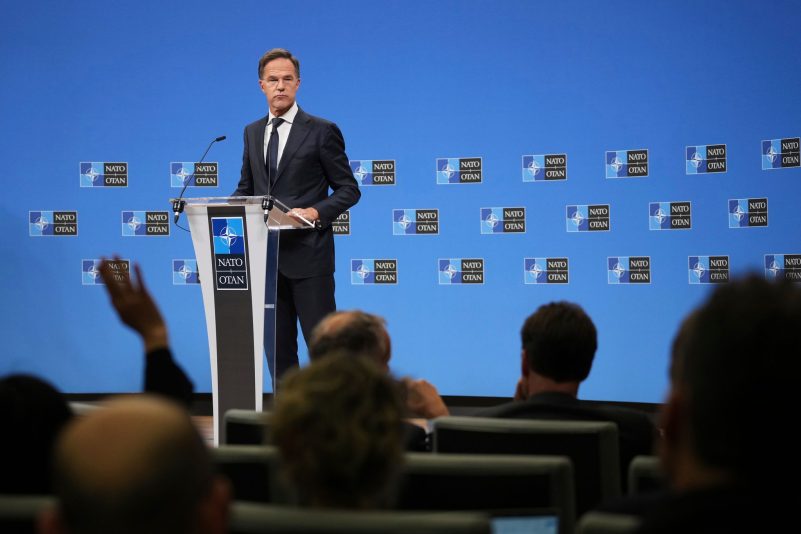 Nato-Generalsekretär Mark Rutte machte klar, dass die Nato  - wenn notwendig - auch ein Flugzeug abschießen werde.