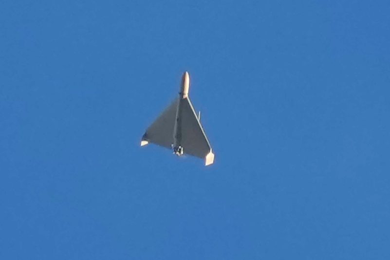 Ukrainische und russische Drohnen im Einsatz