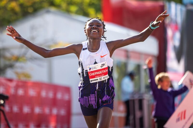 Ruth Chepngetich lief in Chicago als erste Frau einen Marathon unter 2:10 Stunden und wurde nun für drei Jahre gesperrt.