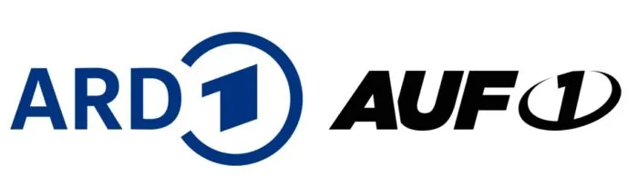 Collage: Die Logos von ARD und AUF1