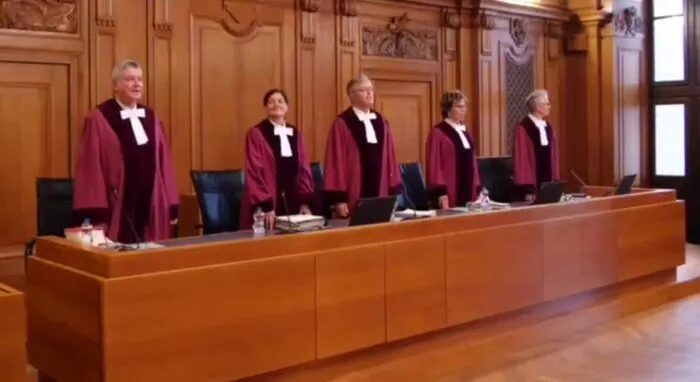 Der 6. Senat des Bundesverwaltungsgerichts bot am 1. Oktober fünf Richter für die Entscheidung zur Zukunft der Rundfunkbeitragspflicht auf. Foto: Bildschirmfoto/Telegram/Wendezeit Hannover