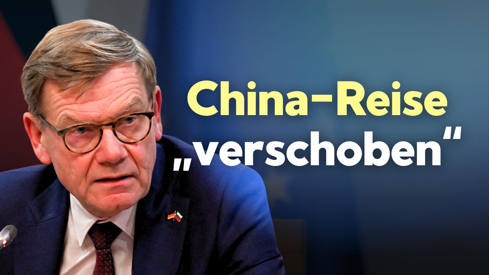 Abgesagte Chinareise: „Offensichtlich“ viel, dass „wir mit China besprechen wollen und müssen“