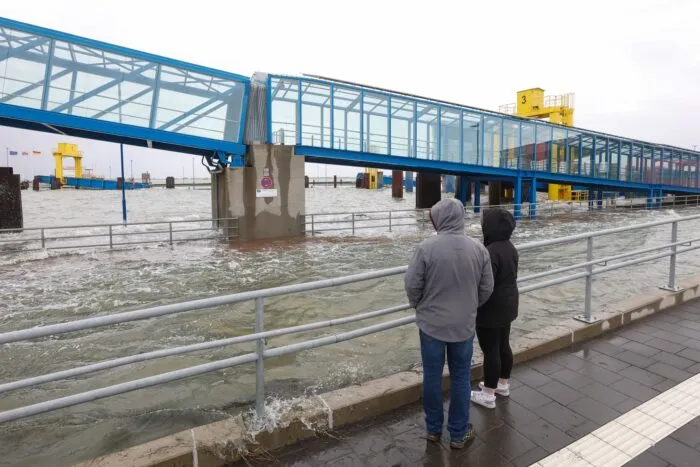 Der Fährverkehr war beeinträchtigt