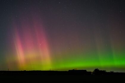 Polarlichter über dem Norden und Osten Deutschlands