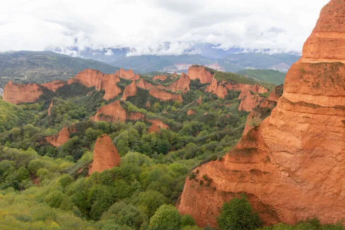 Abbau von Gold in den Las Médulas durch die Römer