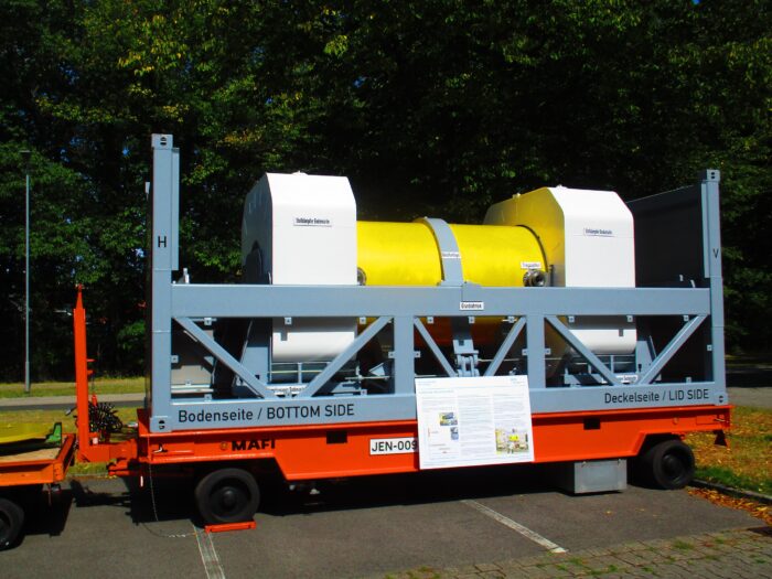 Castorbehälter am Forschungszentrum Jülich