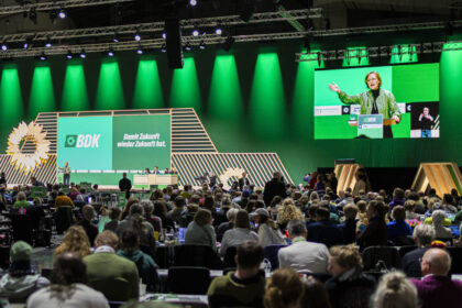 Grüne setzen Parteitag fort: Wirtschaftsfragen, Steuern, Digitalpolitik