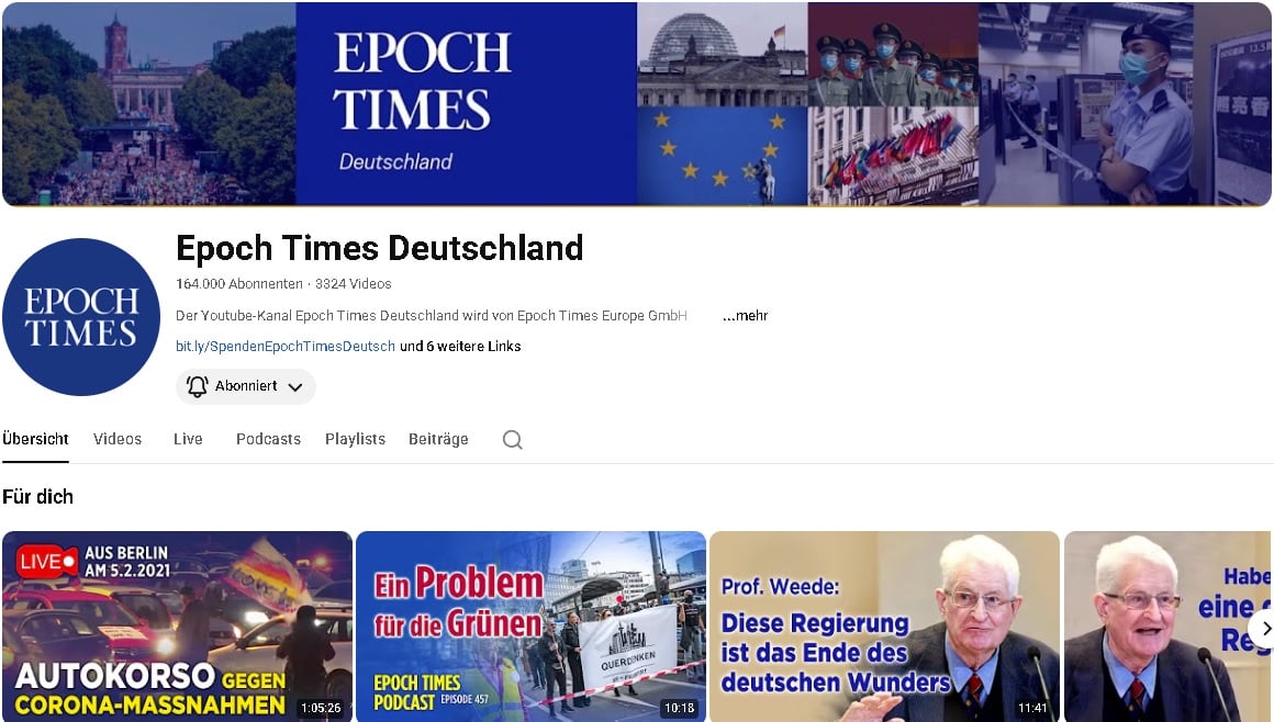 Deutsche-Epoch-Times-ab-sofort-wieder-auf-YouTube-unterwegs