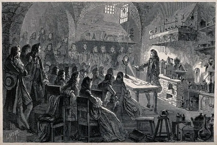 Issac Newton beschäftigte sich neben der Physik auch mit Alchemie