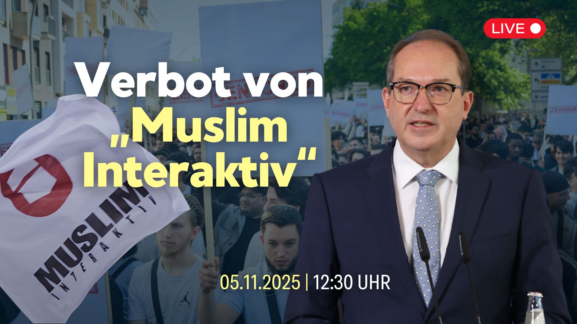[Live ab 12:30 Uhr] Dobrindt: „Schlag gegen islamistische Polarisierung der Gesellschaft“